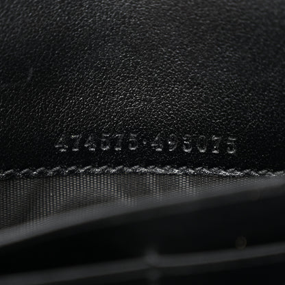 Gucci Calfskin Matelasse Aria GG Marmont Chain Wallet Black 8 of 12