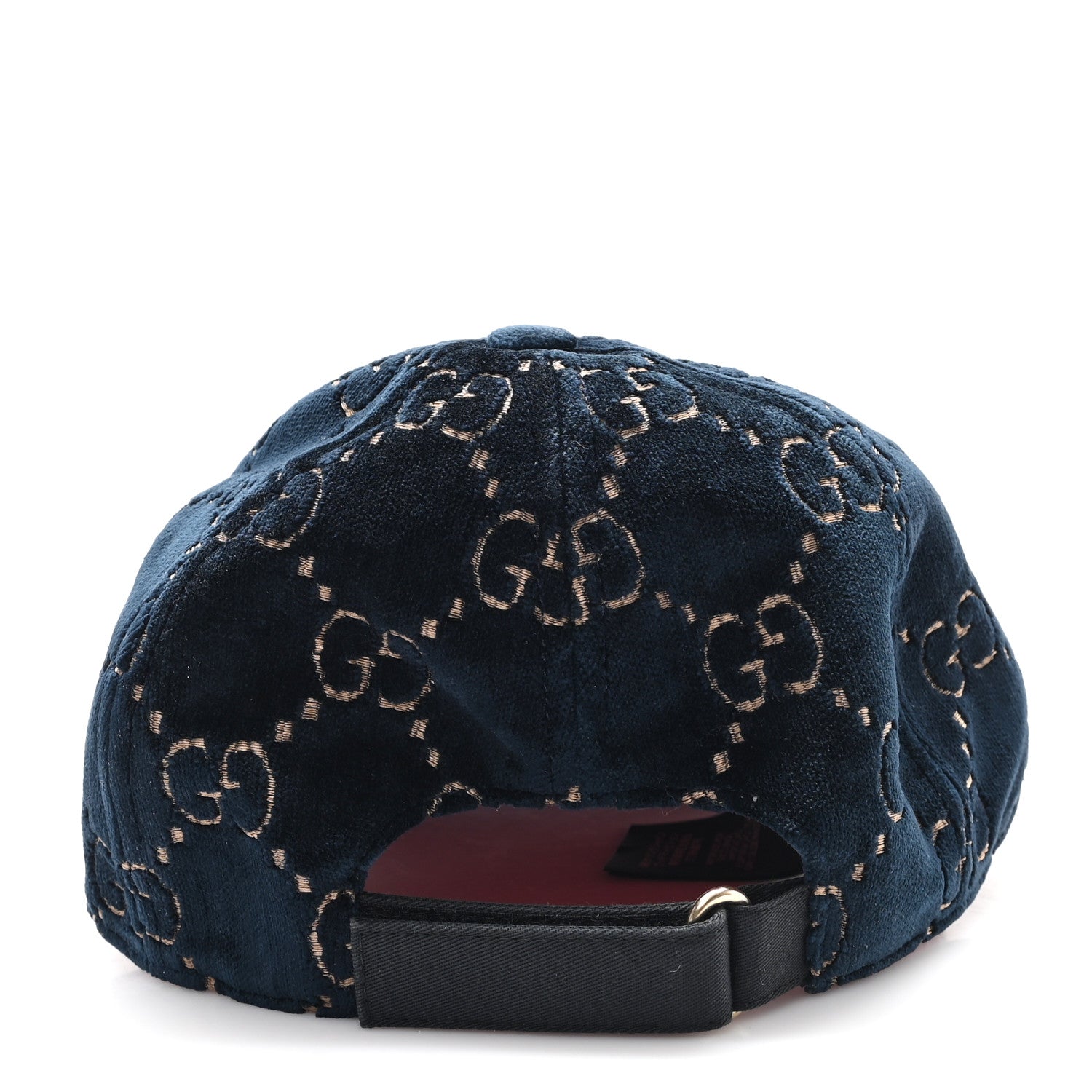 Gucci Velvet GG Monogram Baseball Hat M Blue 7 of 9