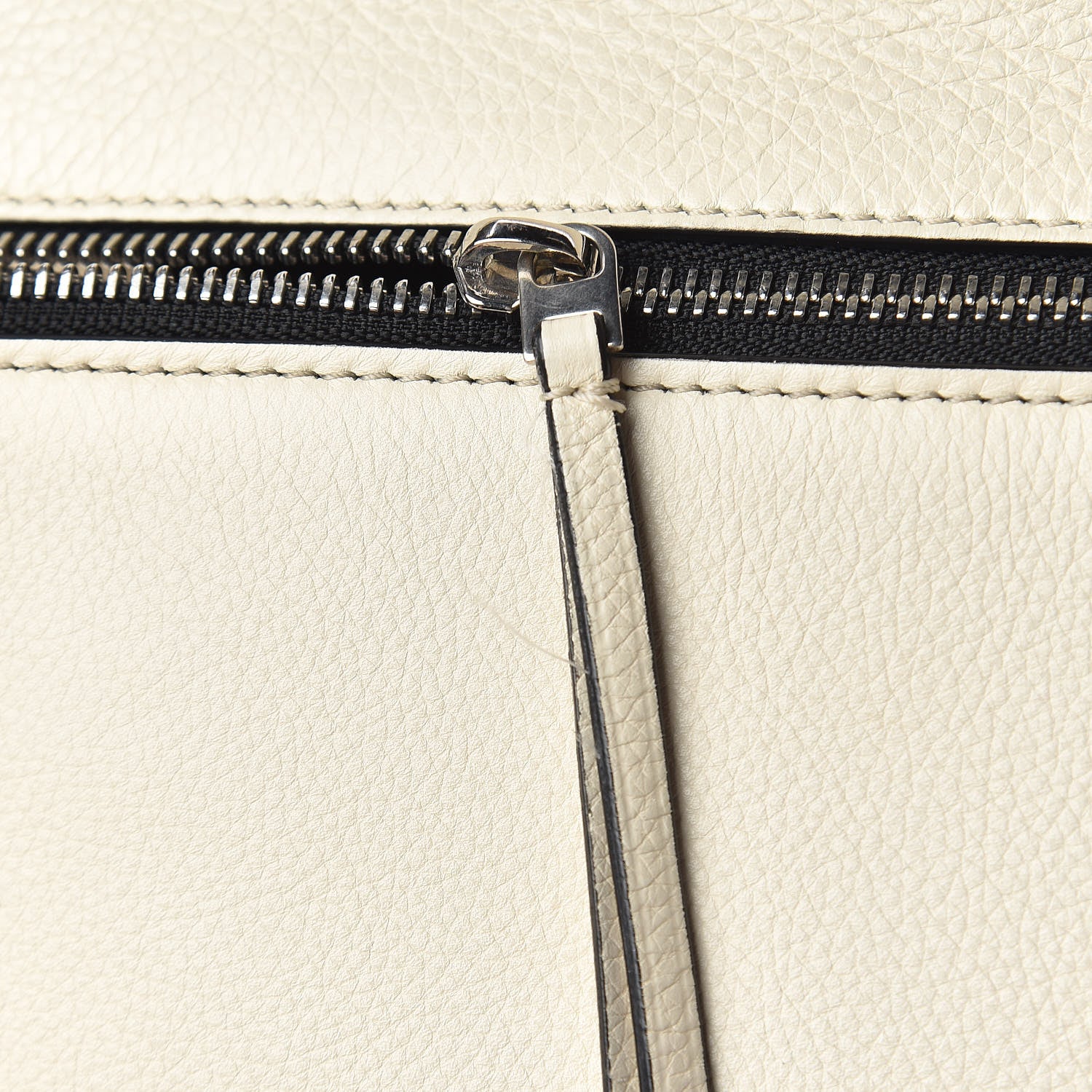 Celine Grained Calfskin Medium Edge Shoulder Bag Cream 17 of 18