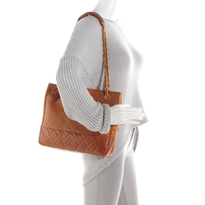 Chanel Lambskin Quilted Shoulder Bag Brown 2 of 8