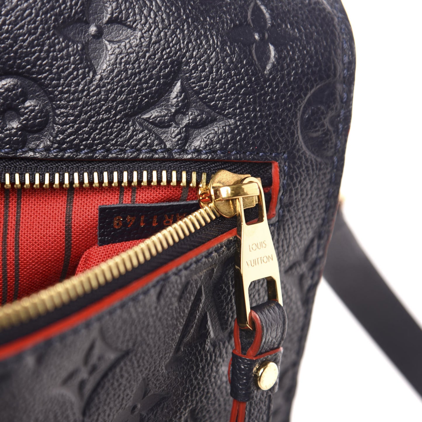 Empreinte Pochette Metis Marine Rouge