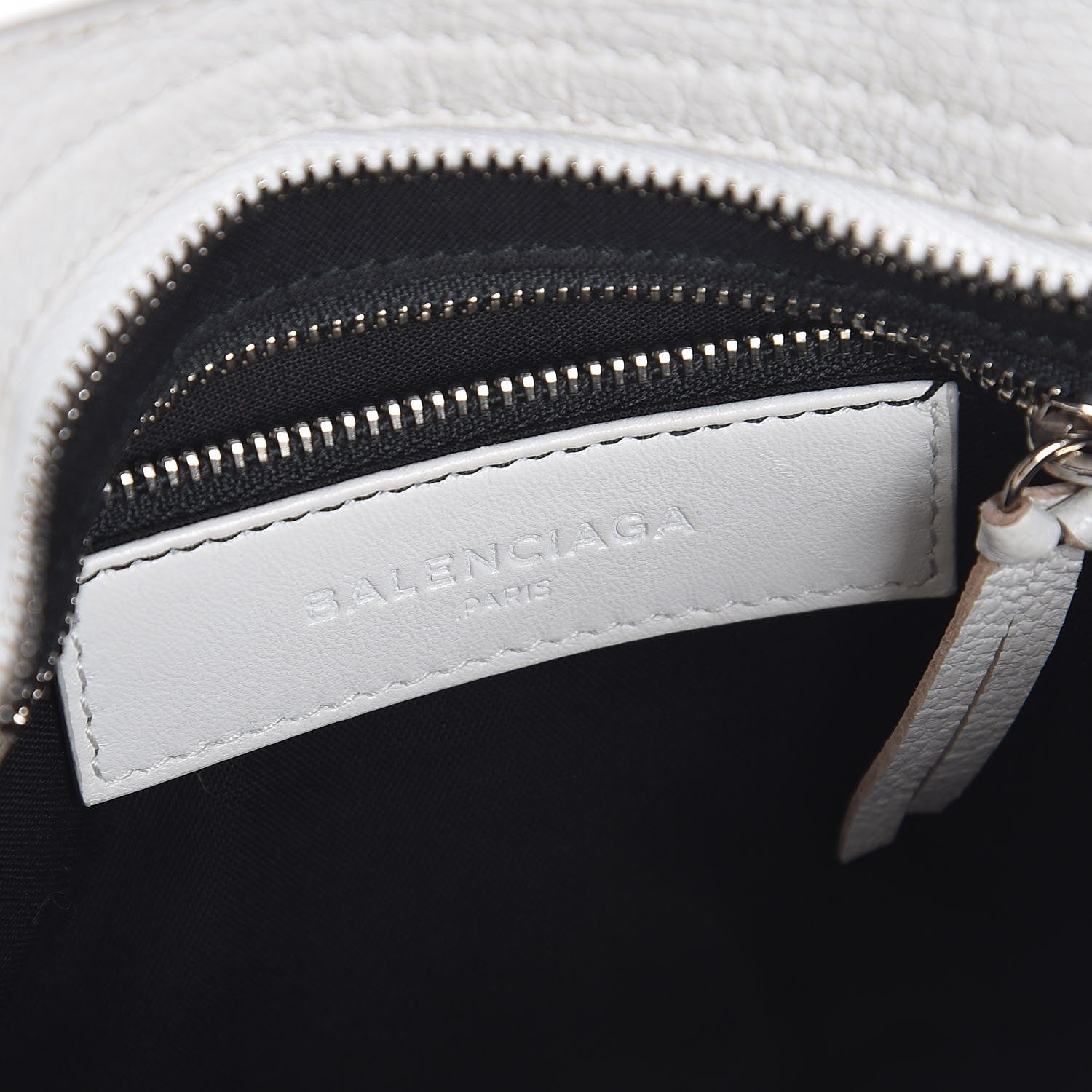Balenciaga Chevre Silver Metallic Edge Hardware Mini City White 7 of 13