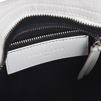 Balenciaga Chevre Silver Metallic Edge Hardware Mini City White 7 of 13