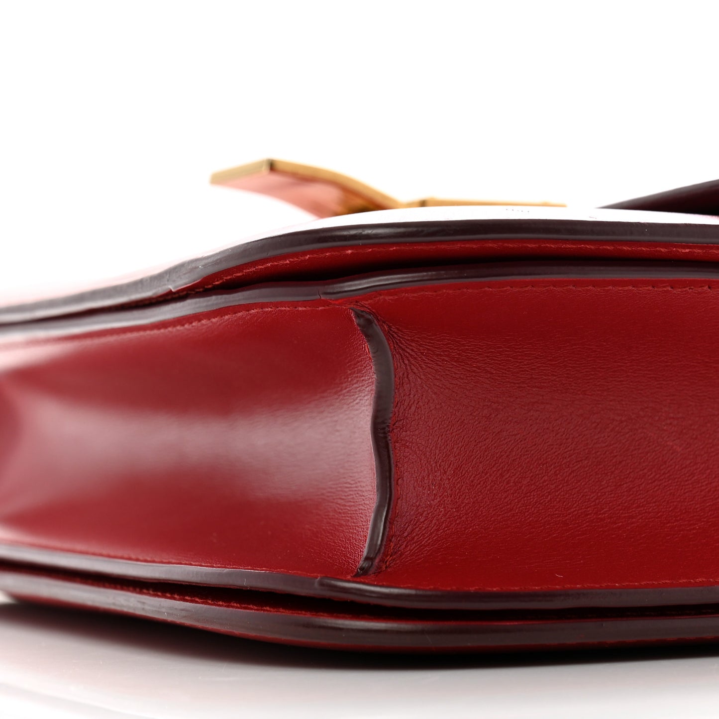 Box Calfskin Medium Classic Box Flap Bag Red