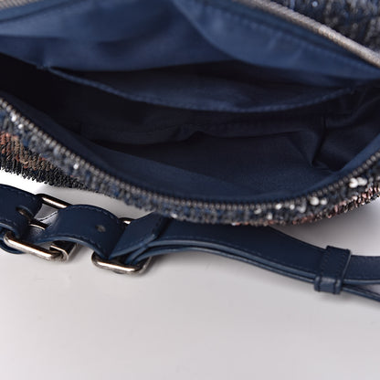 Chanel Sequin Coco Cuba Waist Bag Fanny Pack Blue Pink 5 of 12