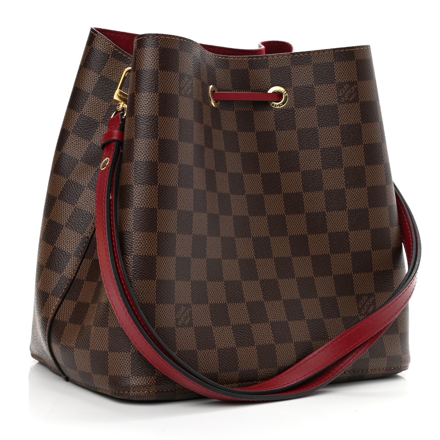 Damier Ebene Neonoe MM Cherry Berry