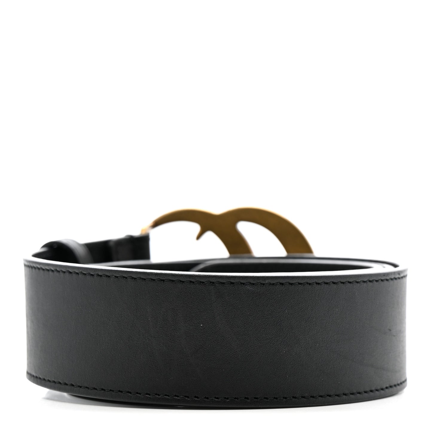 Calfskin Double G 85 34 Belt Black