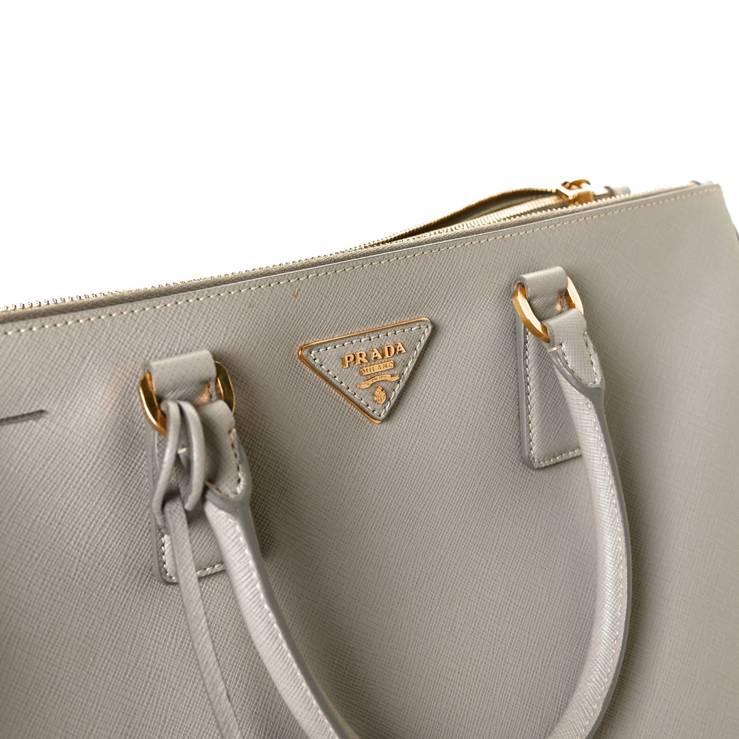 Saffiano Large Galleria Double Zip Tote Pomice