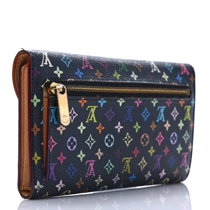 Louis Vuitton Monogram Multicolor Eugenie Wallet Black 3 of 12