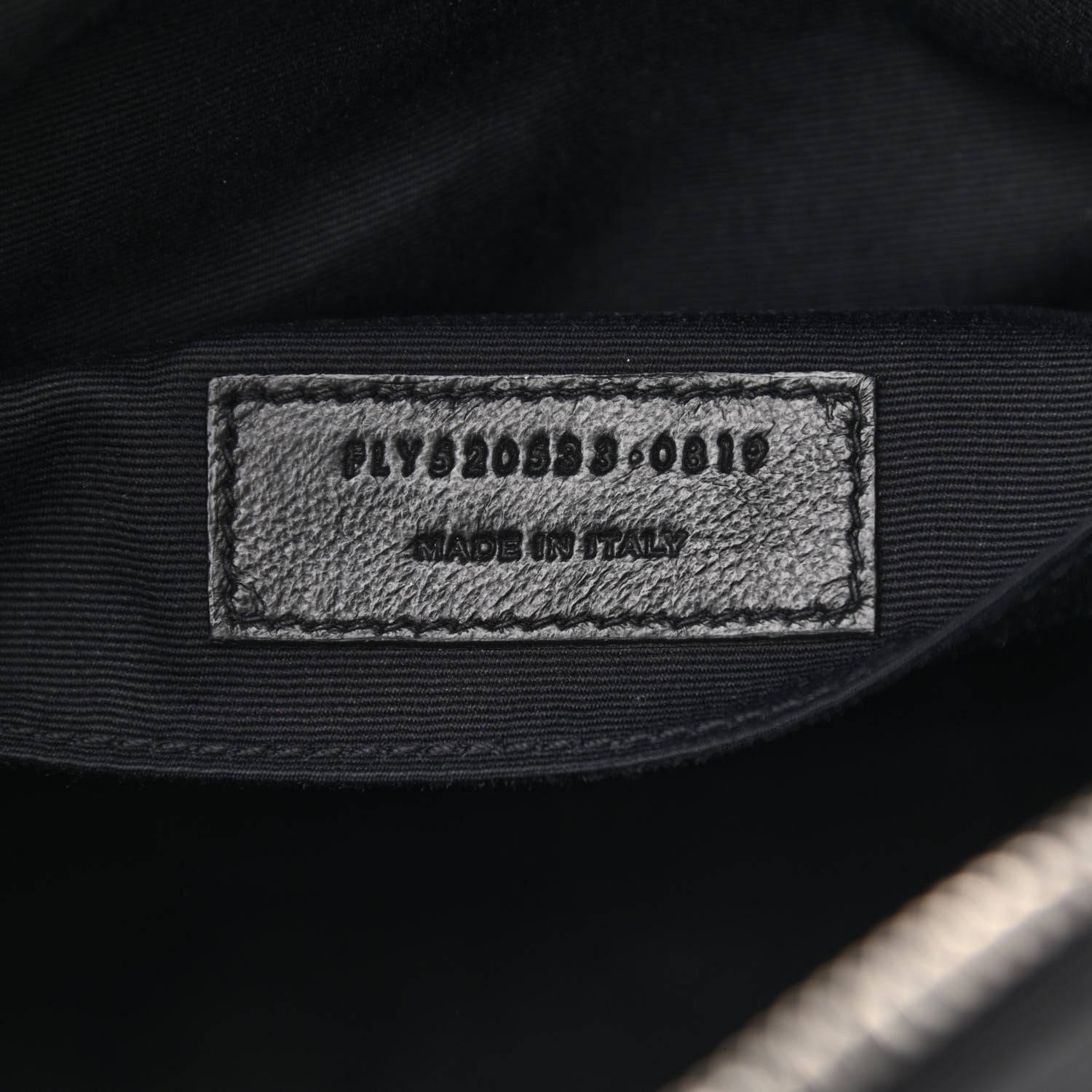 Saint Laurent Lambskin Monogram Embossed Small Lou Camera Bag Black 7 of 12