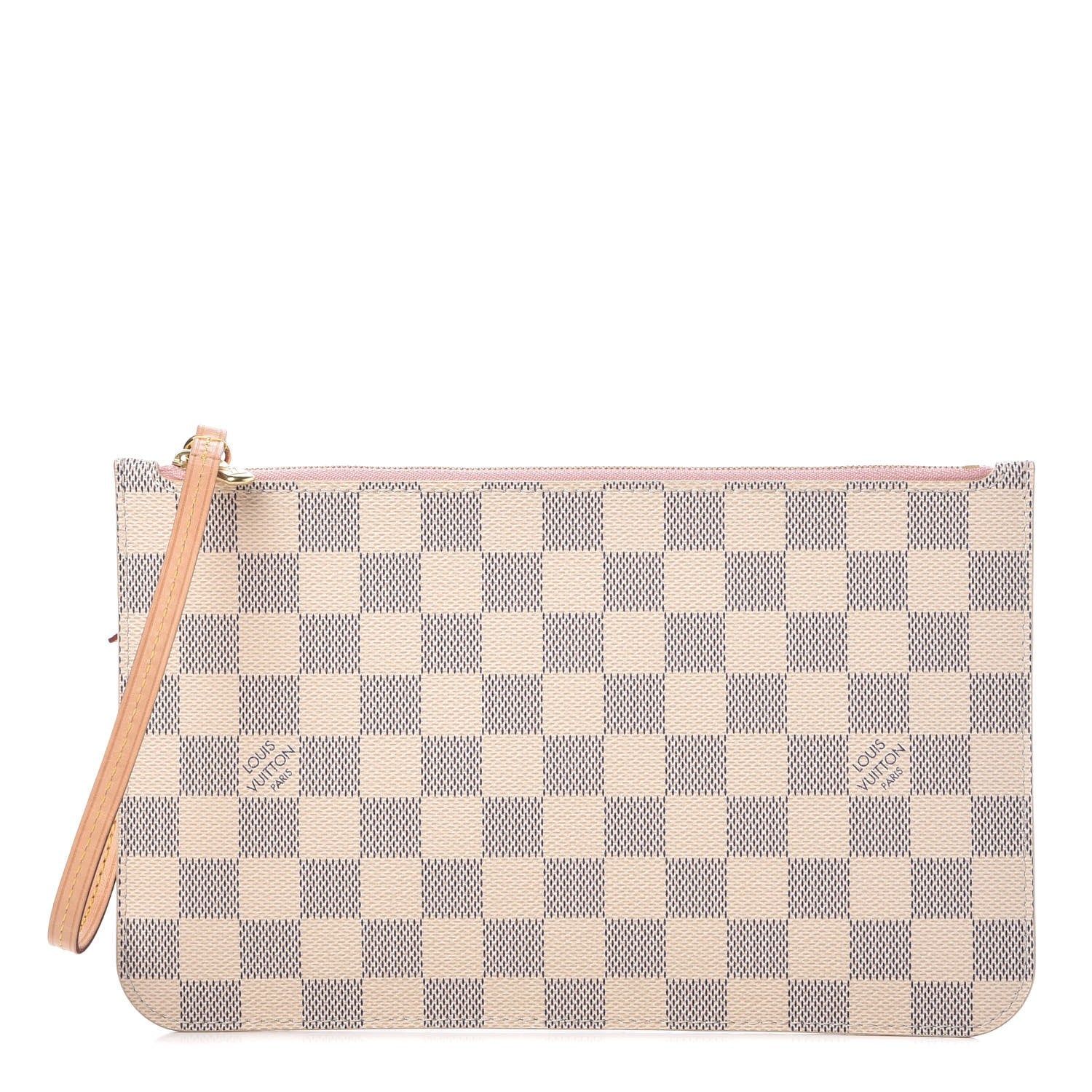 Louis Vuitton Damier Azur Neverfull MM GM Pochette Rose Ballerine 1 of 7