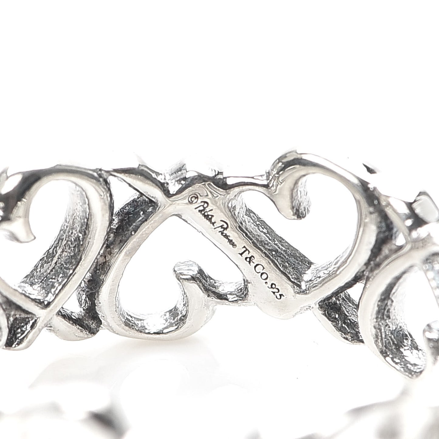 Sterling Silver Paloma Picasso Loving Heart Band Ring 54 7