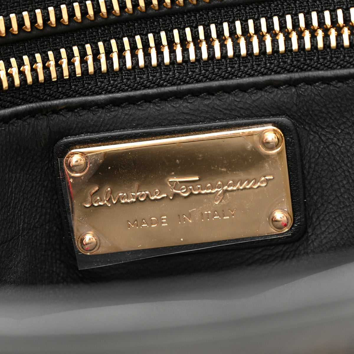 Salvatore Ferragamo Woven Calfskin Medium Sofia Shoulder Bag Black 6 of 12