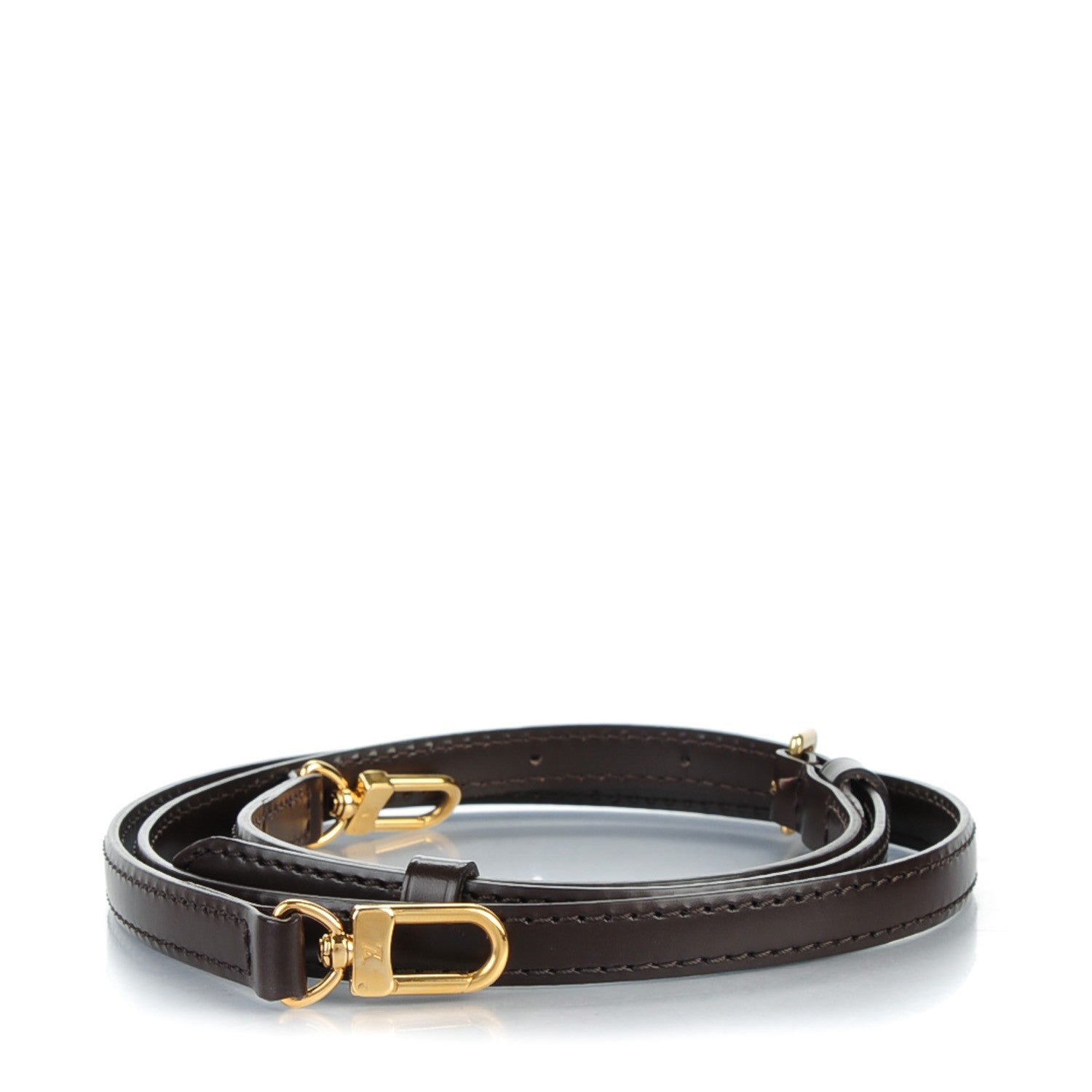 Louis Vuitton Calfskin 12mm Adjustable Shoulder Strap Brown 1 of 4