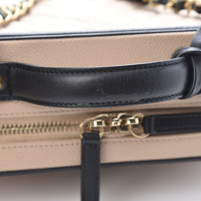 Chanel Caviar Quilted Medium CC Filigree Vanity Case Beige Black 12 of 14