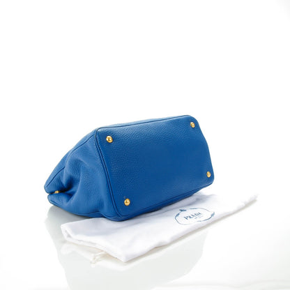Prada Vitello Daino Tote Cobalto 4 of 8