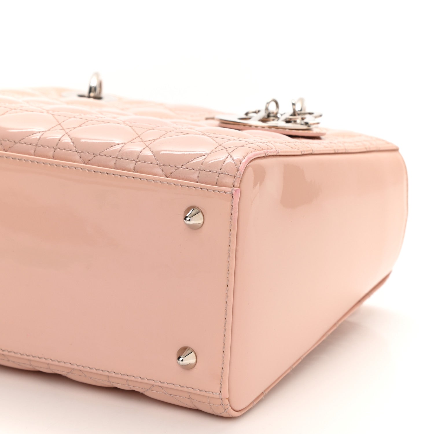 Christian Dior Patent Cannage Medium Lady Dior Rose Clair 8 of 8