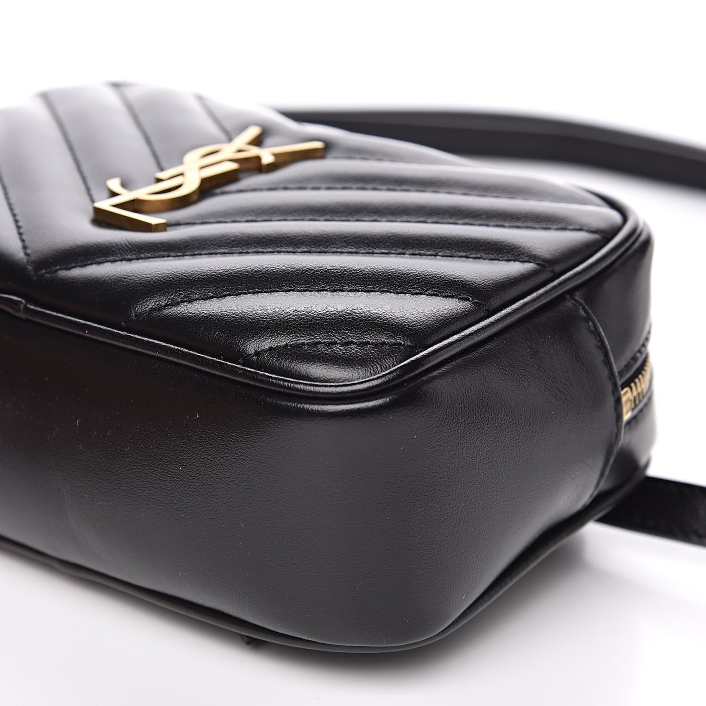 Calfskin Matelasse Monogram Lou Belt Bag Black
