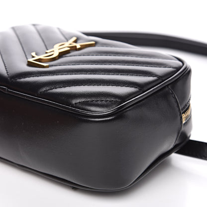Saint Laurent Calfskin Matelasse Monogram Lou Belt Bag Black 9 of 10