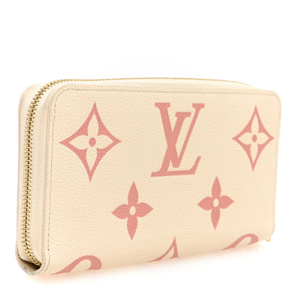 Louis Vuitton Empreinte Monogram Giant Zippy Wallet Creme Bois De Rose 3 of 6