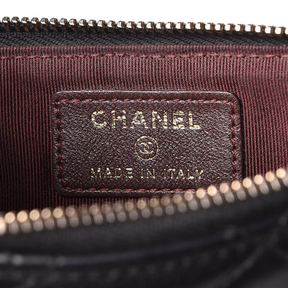 Chanel Lambskin Quilted Classic Flat Wallet Pouch Black 6 of 11