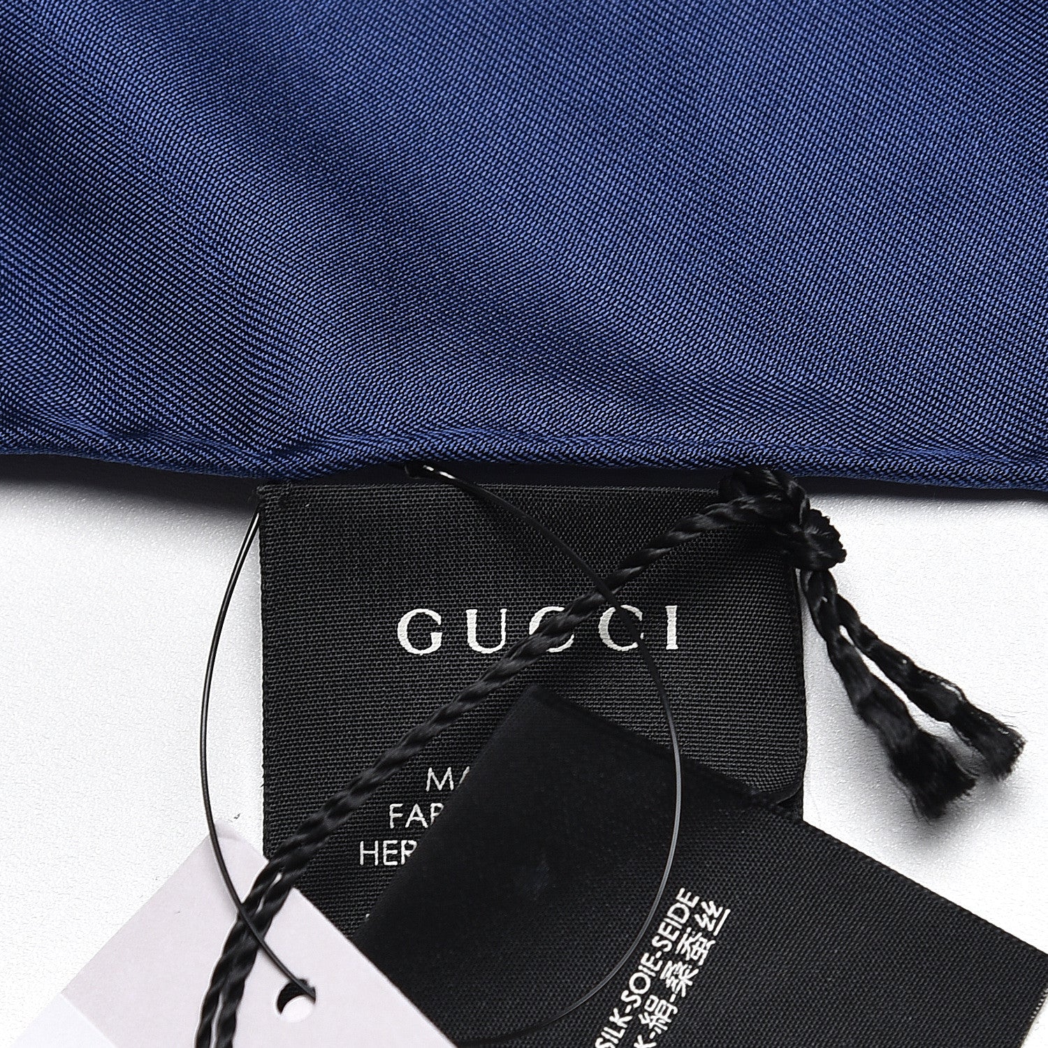 Gucci X SEGA Silk Twill GUCCY Stars Square Scarf Sapphire 3 of 4