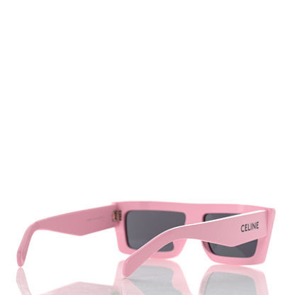 Celine Acetate Monochroms Square Sunglasses CL40214U Light Pink 4 of 6