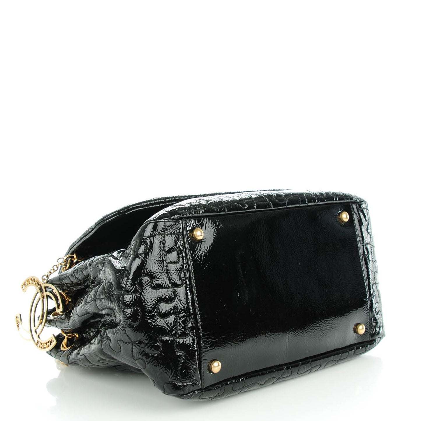 Patent Puzzle Accordion Flap Bag Black