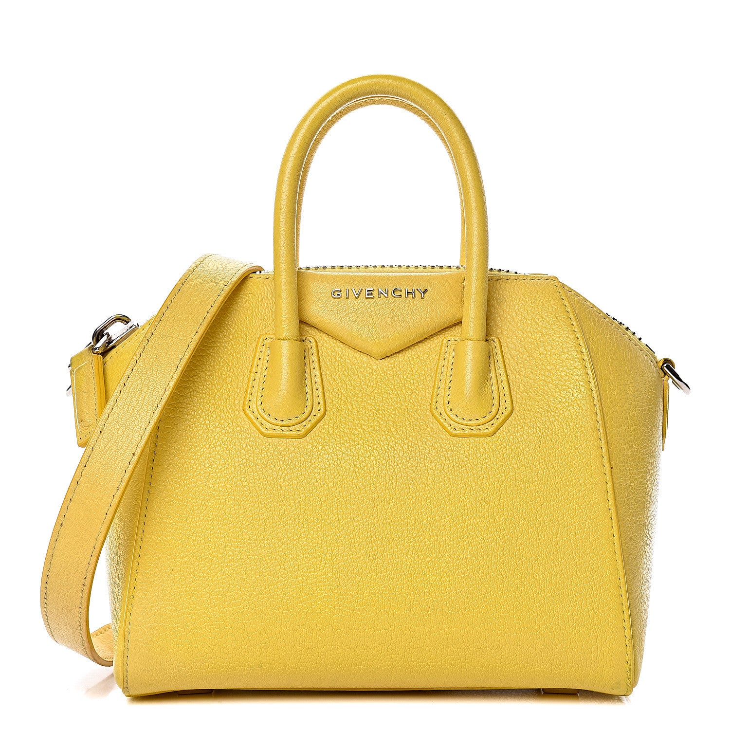 Givenchy Sugar Goatskin Mini Antigona Yellow 1 of 20