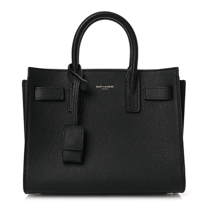 Saint Laurent Grained Calfskin Nano Sac De Jour Black 1 of 11