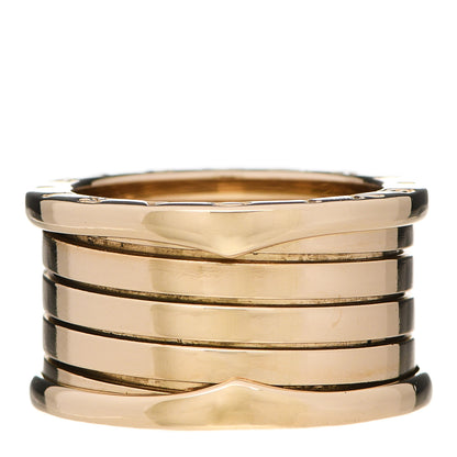 Bulgari 18K Yellow Gold B.Zero1 Four-Band Ring 55 7.25 1 of 5
