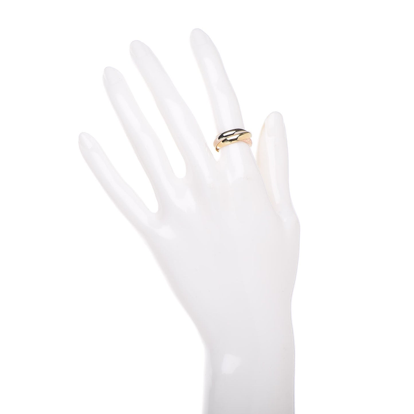 18K Pink Yellow White Gold Classic Les Must De Trinity Ring 49 4.75