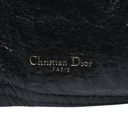 Christian Dior Crinkled Lambskin 135mm Saddle Belt Black 4 of 5