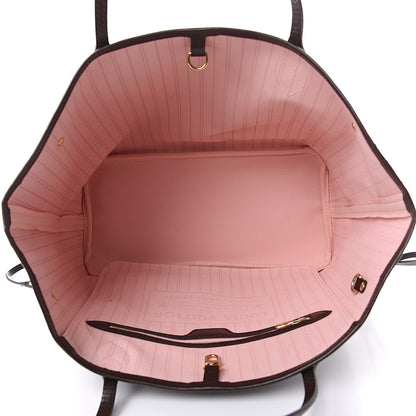 Louis Vuitton Damier Ebene Neo Neverfull MM Rose Ballerine 5 of 10