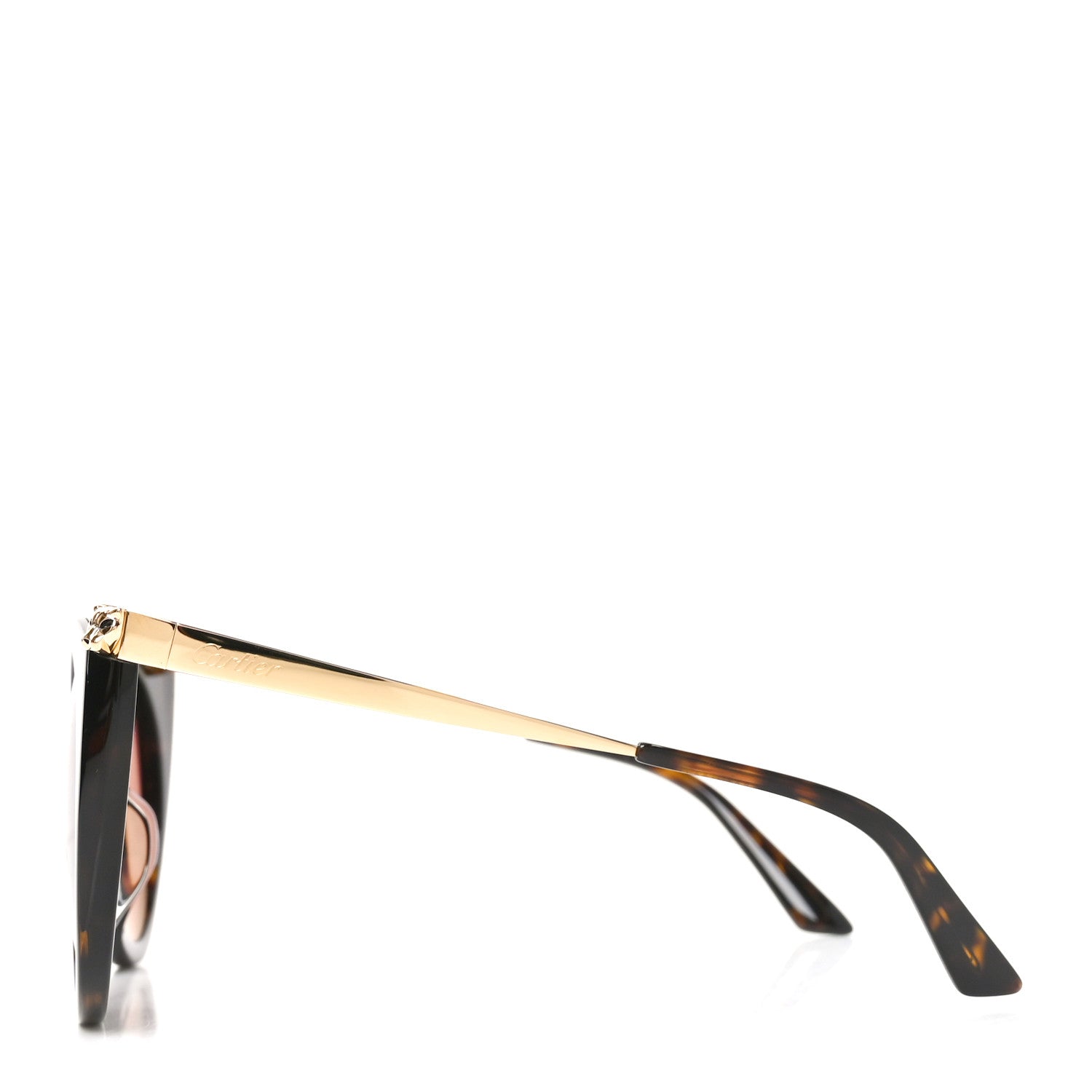 Cartier Panthere Wild De Cartier Sunglasses CT0122SA Tortoise 3 of 7