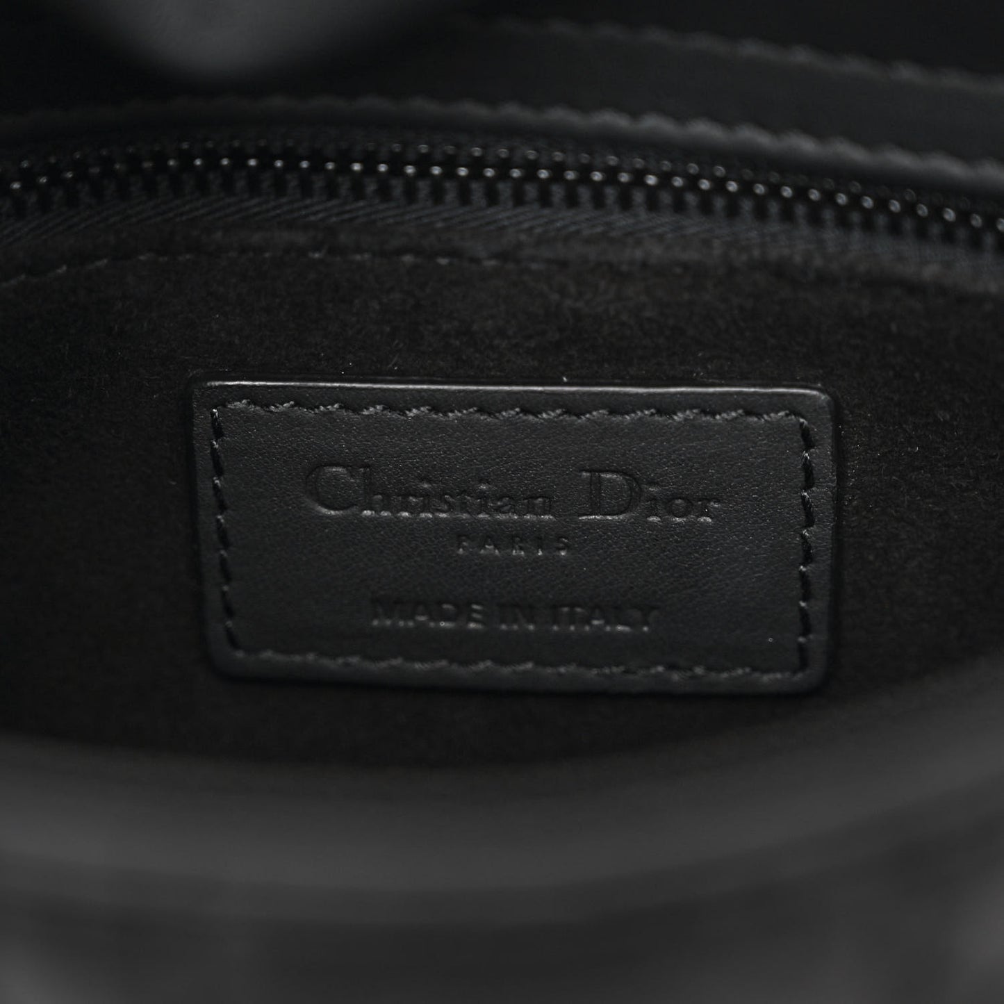 Ultra Matte Calfskin Cannage Mini Lady Dior Black