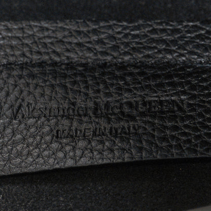 Alexander McQueen Grained Calfskin Skull Open Shopper Tote Black 10 of 13