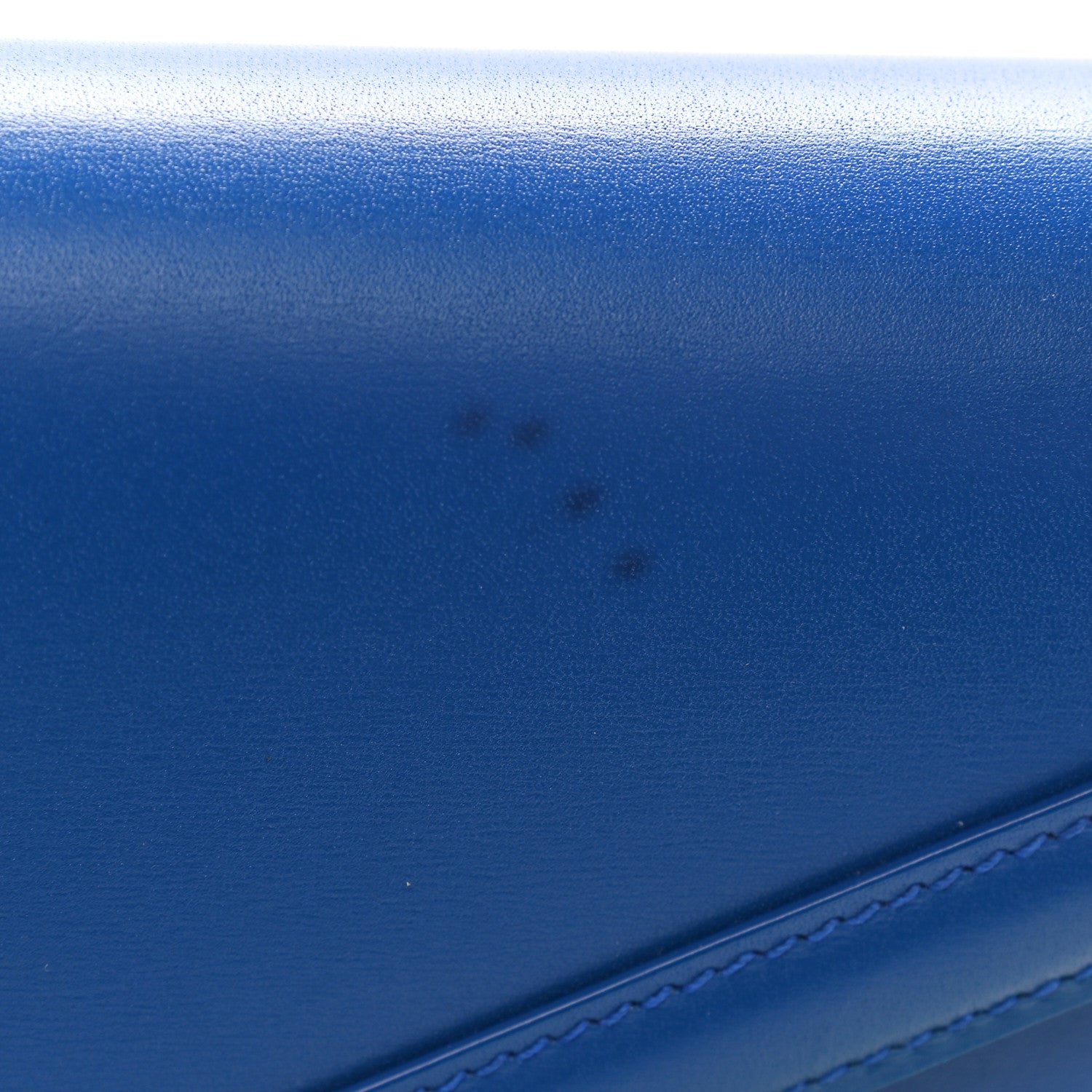 Saint Laurent Smooth Calfskin Monogram Cassandra Clasp Bag Blue Majorelle 12 of 15
