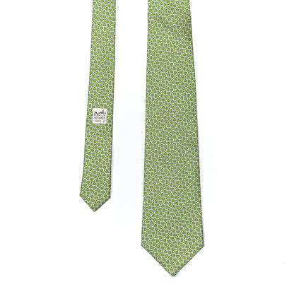 Hermes Silk Printed Mens Neck Tie 1 of 5