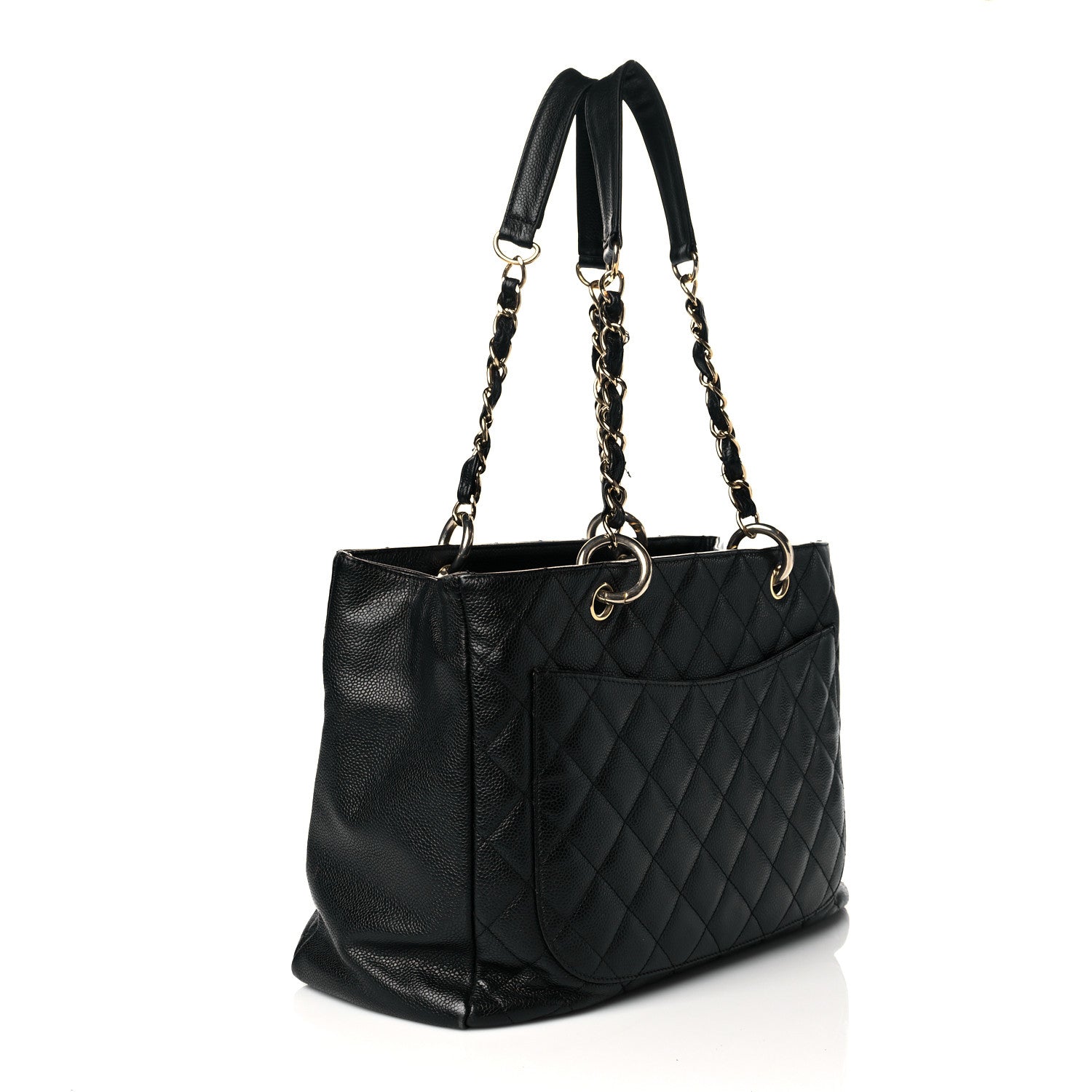 Chanel Caviar Quilted Grand Shopping Tote GST Black 3 of 18
