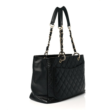 Chanel Caviar Quilted Grand Shopping Tote GST Black 3 of 18