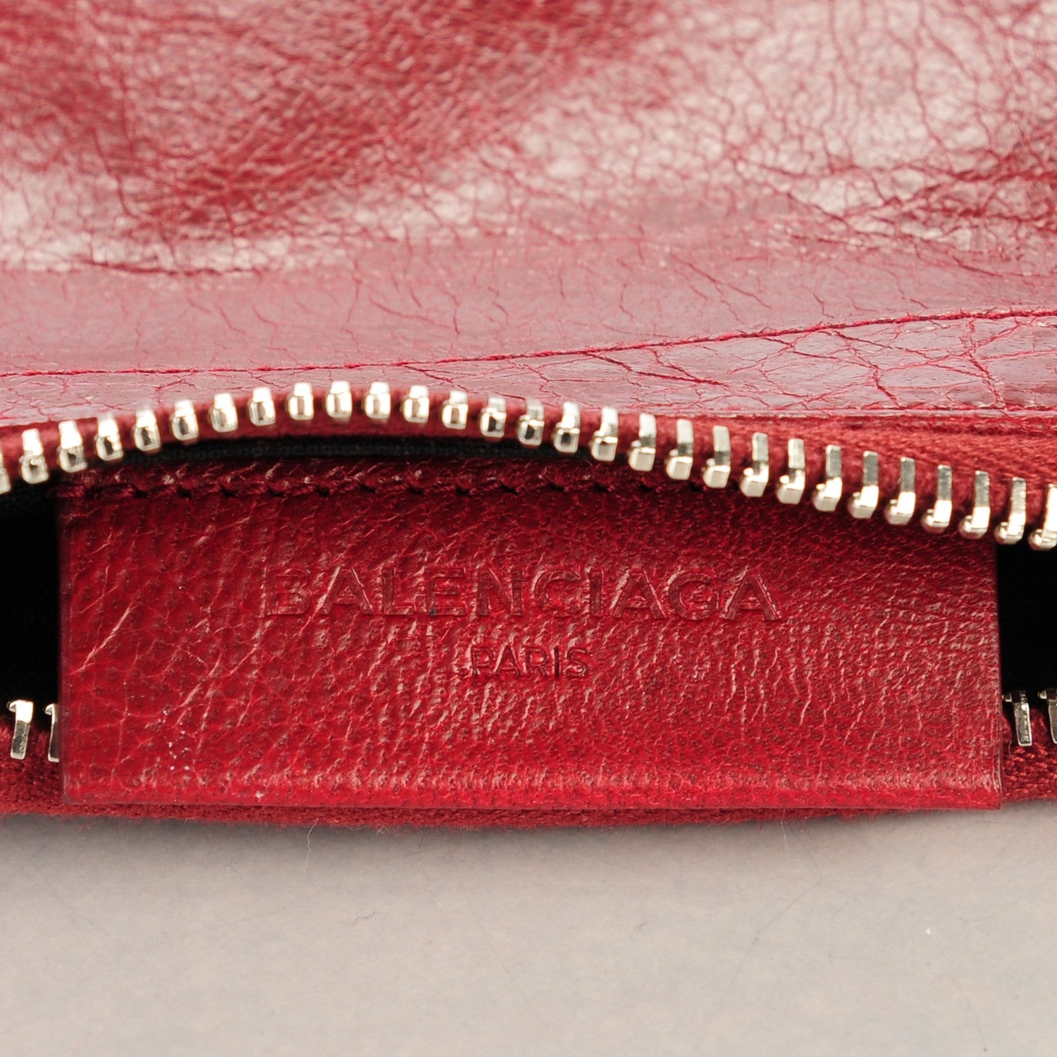 Balenciaga Agneau Giant 12 Silver Hardware M Porte-Monnaie Coin Purse Rouge Cerise 6 of 7