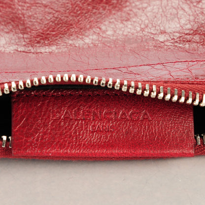 Balenciaga Agneau Giant 12 Silver Hardware M Porte-Monnaie Coin Purse Rouge Cerise 6 of 7