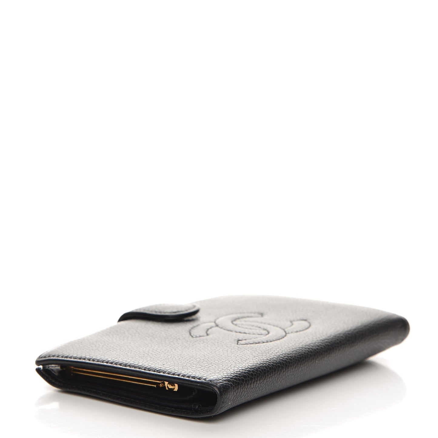 Caviar Timeless CC French Wallet Black