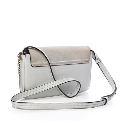 Chloe Suede Calfskin Small Faye Shoulder Bag Airy Grey 3 of 12