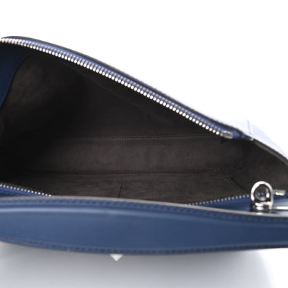 Fendi Vitello Baltico Dolce DotCom Satchel Blue Malachite 5 of 13