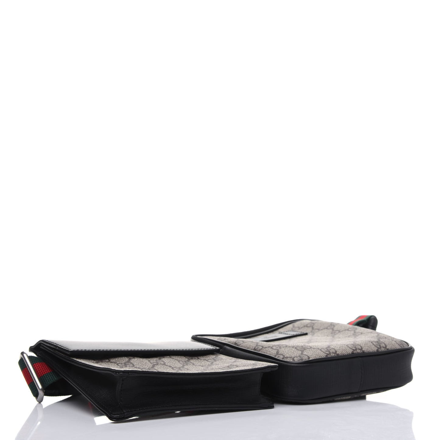 GG Supreme Monogram Web Belt Bag Black