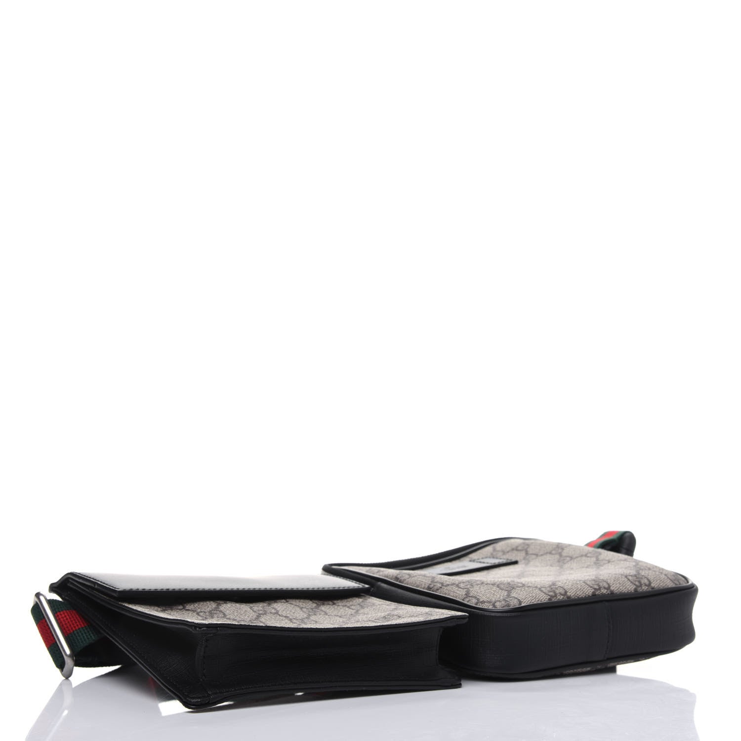 Gucci GG Supreme Monogram Web Belt Bag Black 4 of 15