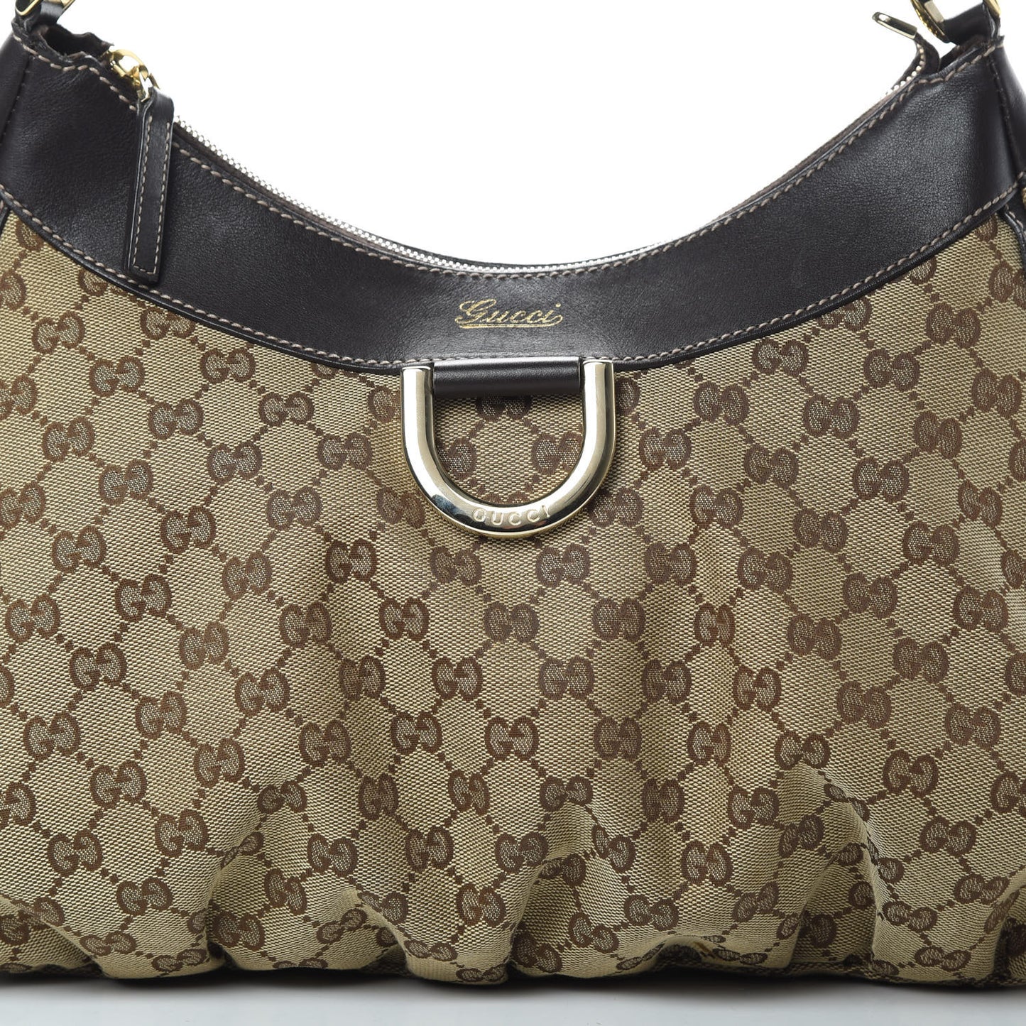 Monogram Large D Gold Hobo