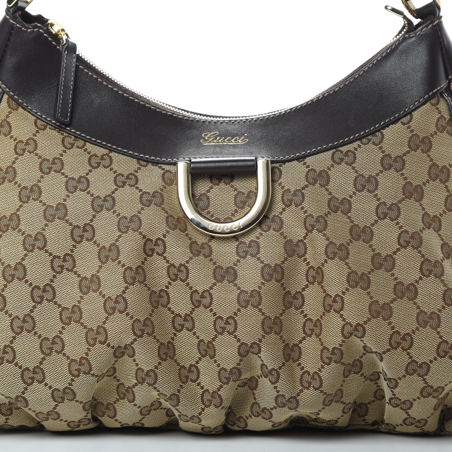 Gucci Monogram Large D Gold Hobo 8 of 16